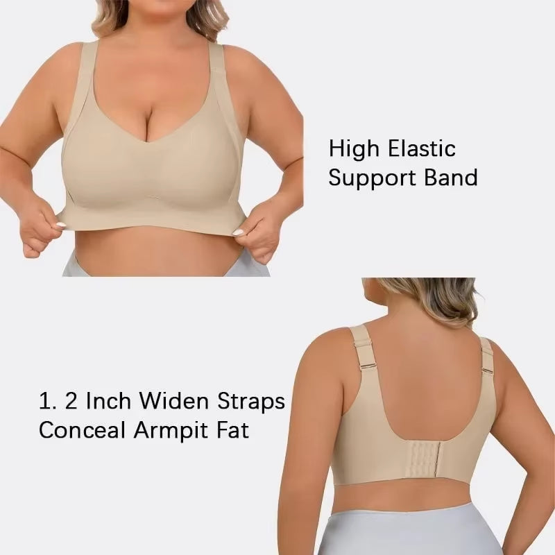 Daily Comfort Wireless Shaping Bra Seamless Women Lingerie Sports Tops Underwear Soft Support Wide Shoulder Straps Intimates