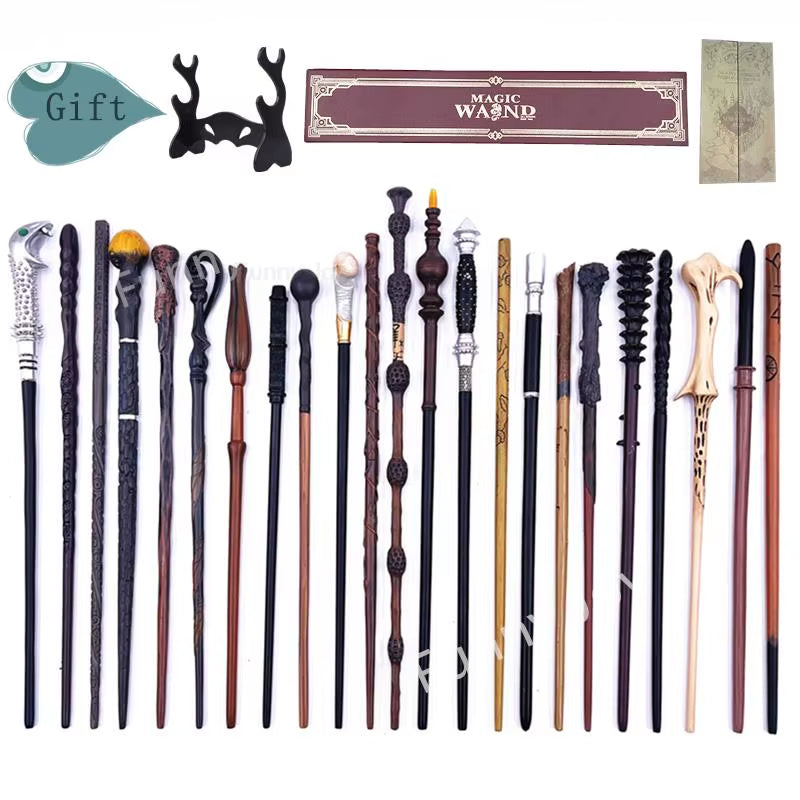 Anime Cosplay Magic Metal Core Wand with Box Children Decoration Toy Accessories for Kids Bacchetta Di Plastic Magic Stick